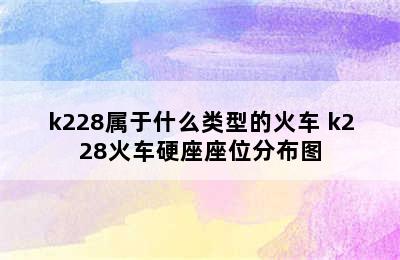 k228属于什么类型的火车 k228火车硬座座位分布图